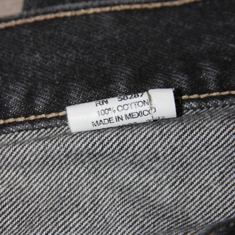 Vintage‎ Faded Glory Jeans Mens 32x32 Black Relaxed Fit Denim DFD-4903